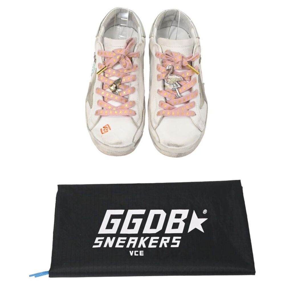 Golden Goose Superstar with Charms Low-Top Sneakers in White Leather - Picture 2 of 10